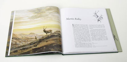 Deer Book for Sale : Artists' Impressions - Illustrated with Martin Ridley red deer paintings